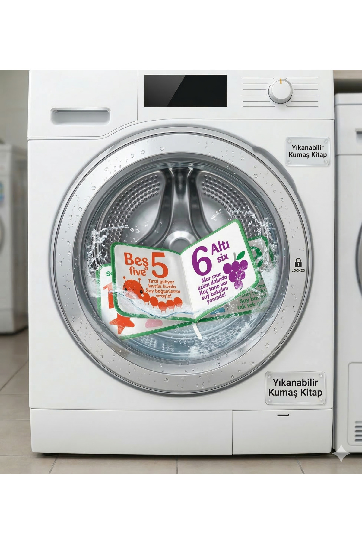 Fisher Price Konuşturan Bebek Kitabı Hışırtılı Sesli, Duyusal, Zeka Gelişim 0-3 Yaş Kitap Eğitim Seti (Sayılar) fotoğrafı 7 (önizleme)