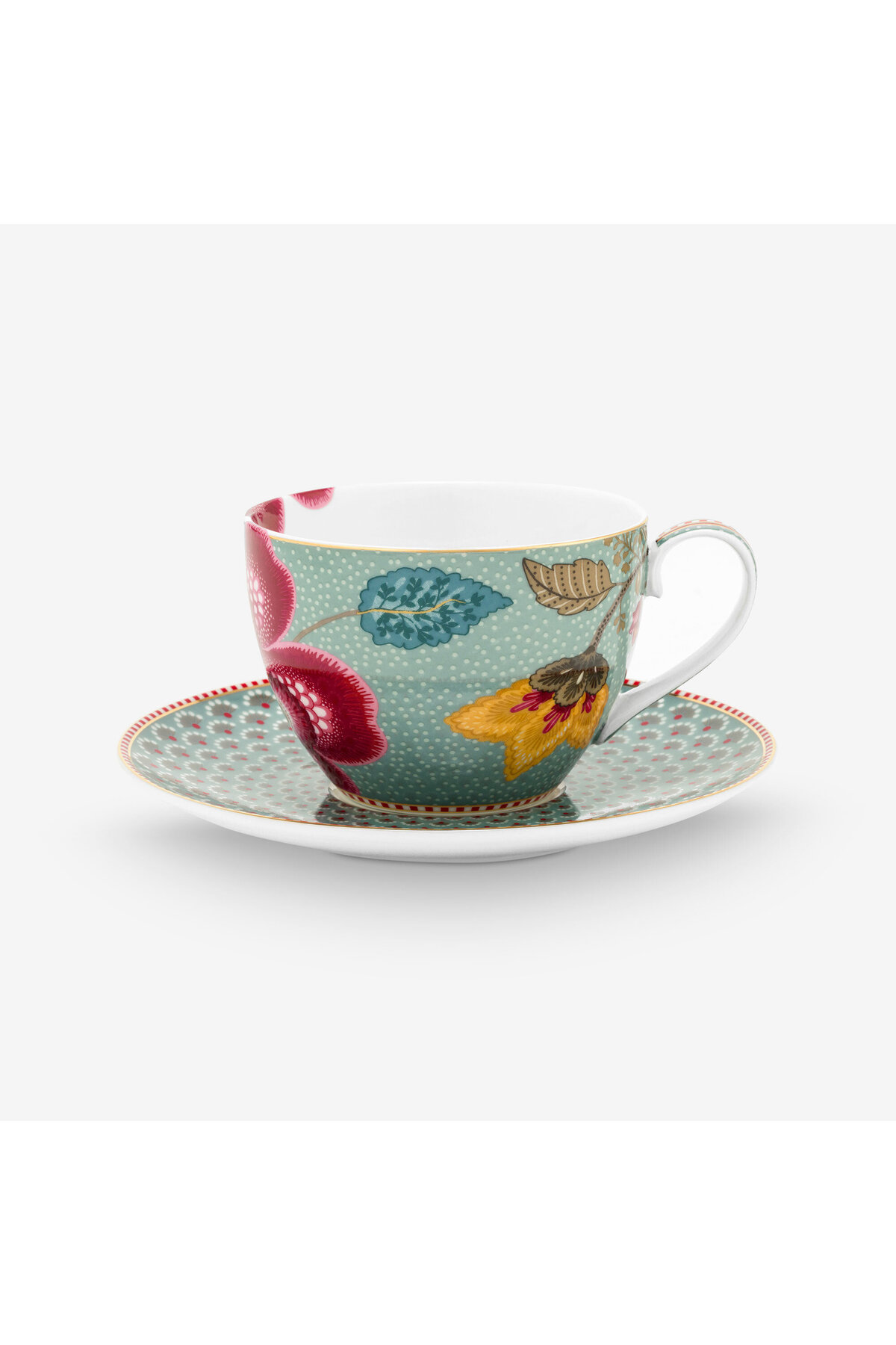 Fantasy Blooming Tales Blue Porcelain Tea Cup 280 Ml