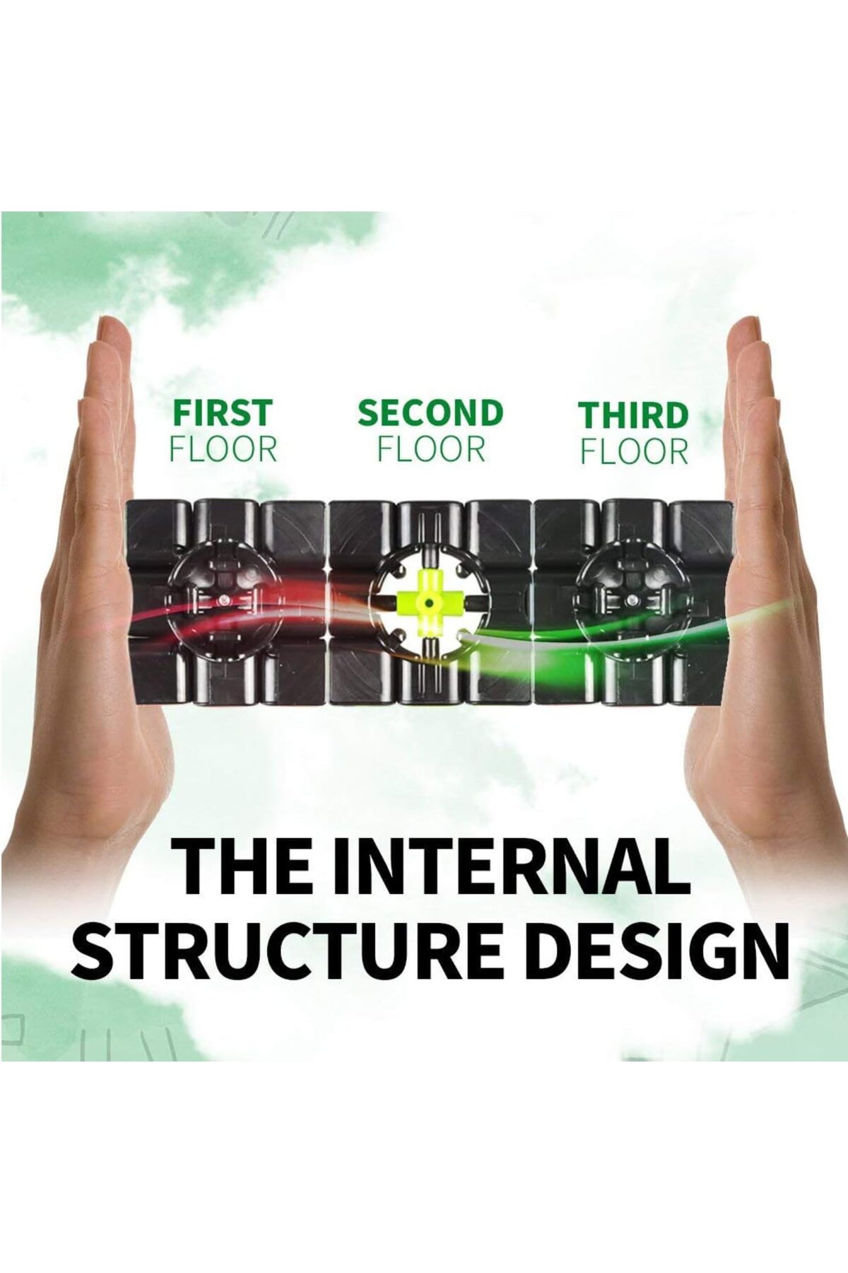 LRS STORE 3x3 QY Speed Zeka Küpü Blackhole Akıl Küpü QIYI Rübik Küp Profesyonel fotoğrafı 4 (önizleme)