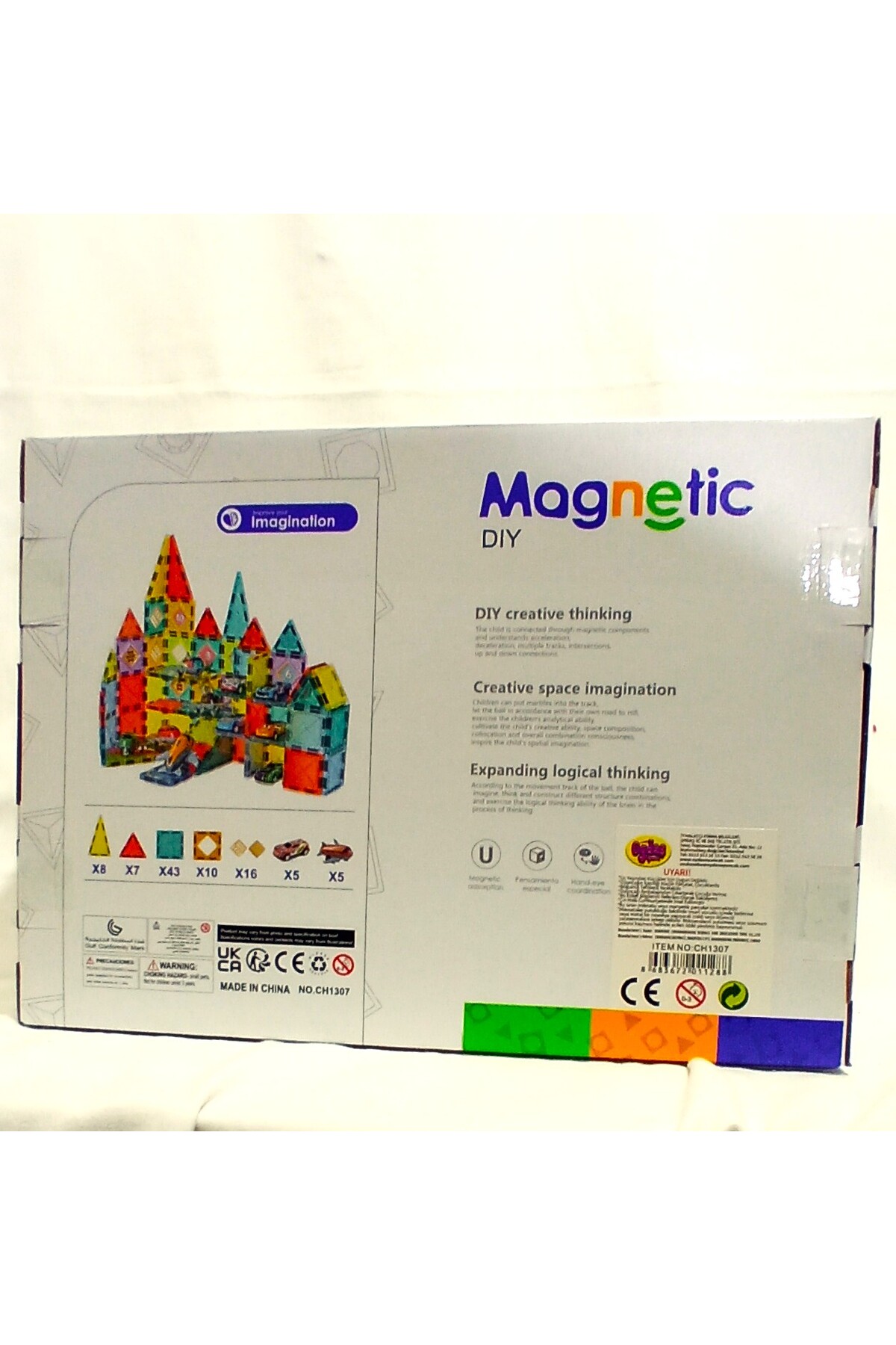 Pufline Yapı Blokları Tam 94 U Imagination Parça Mıknatıslı Manyetik fotoğrafı 6 (önizleme)