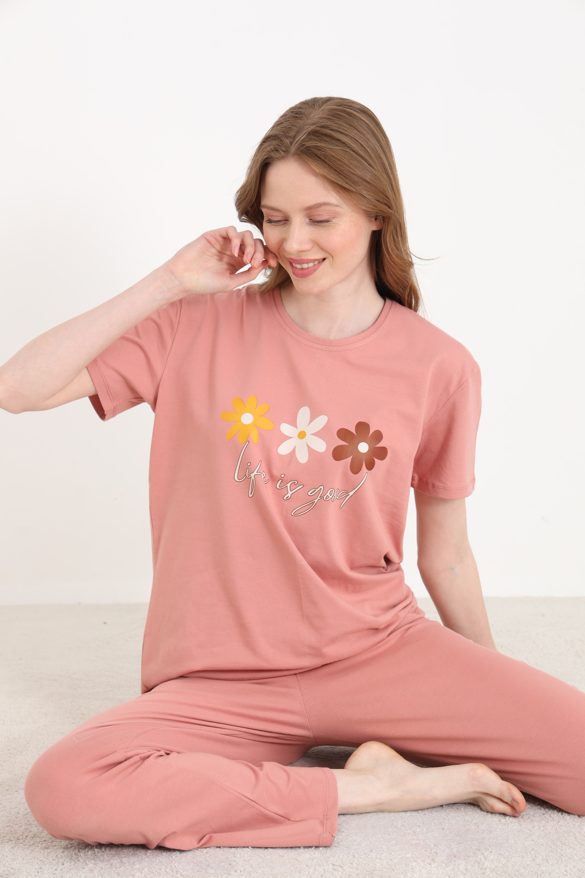 Women's Cotton Lycra Pajamas Set