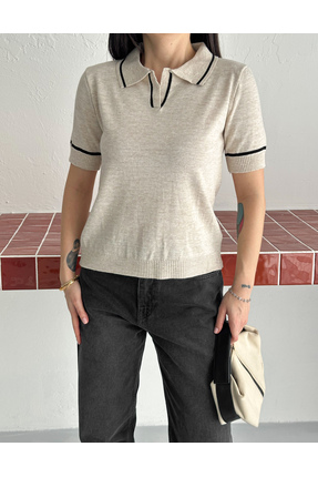 Fanori Woman KADIN KISA KOLLU POLO YAKA TRİKO