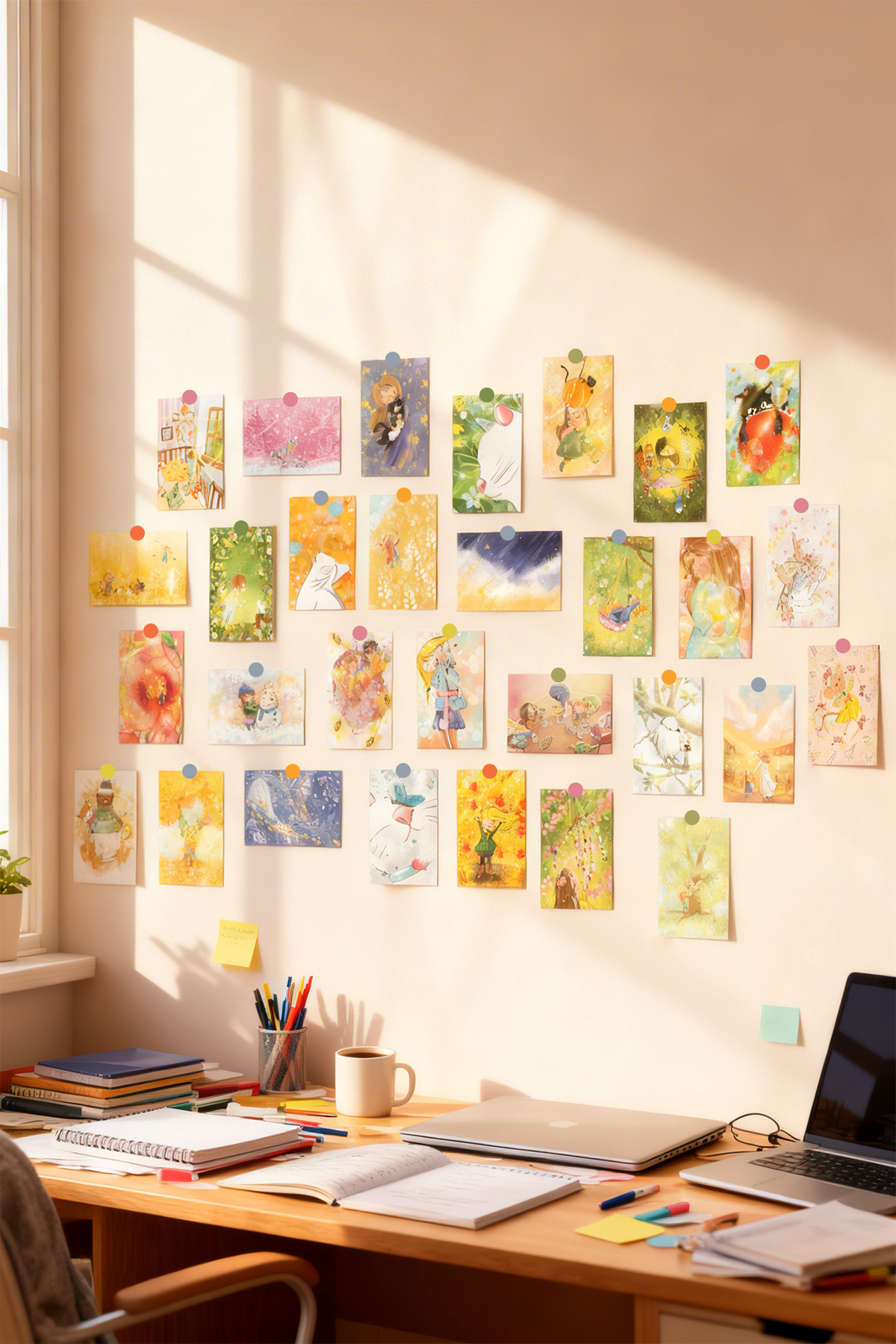 Modern Aesthetic Poster Set Berries 30 Pieces Frameless - Thick Coated Paper
