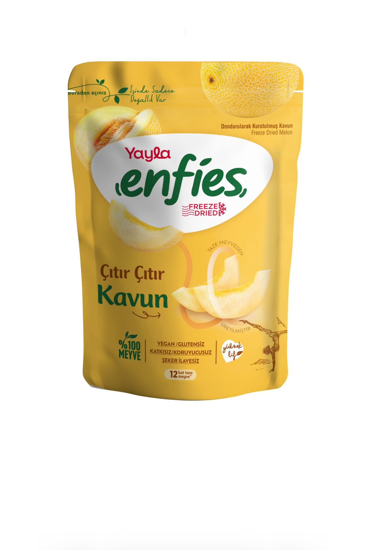 Yayla ENFİES FREEZE DONDURULARAK KURUTULMUŞ ÇITIR KAVUN 15 GR