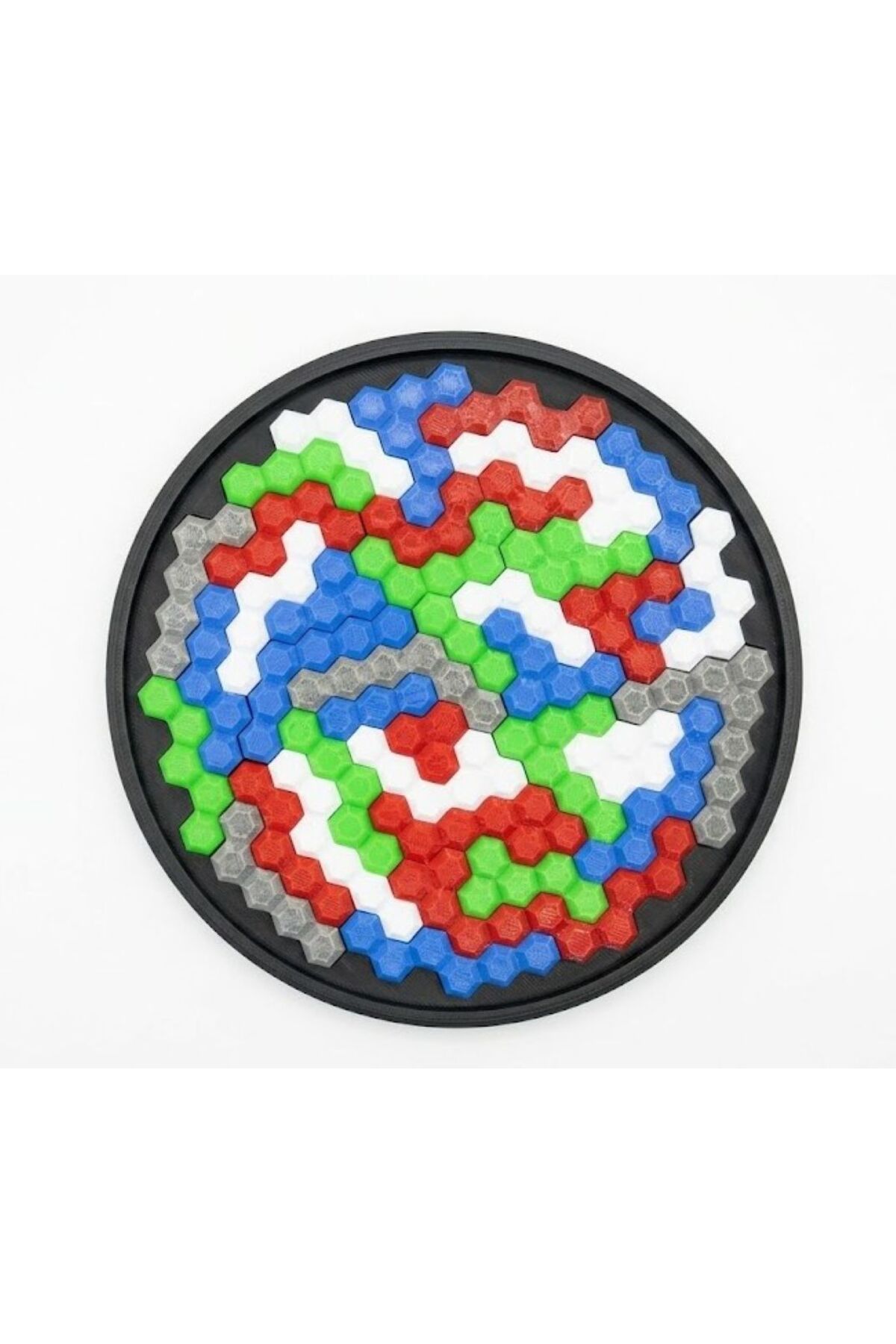 ARCANIUM Hexagon Zeka Oyunu - Geometrik Akıl ve Mantık Puzzle - Kilitli Kapaklı Taşınabilir Akıl Oyunu fotoğrafı 3 (önizleme)