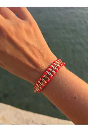 Seen by Seda Kırmızı Boncuklu Bileklik