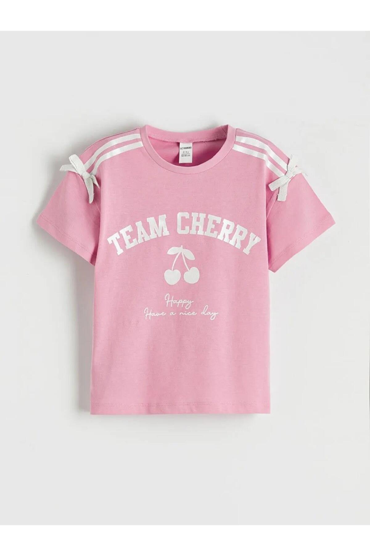 LC Waikiki Girl's Bow Detailed T-Shirt (S6)