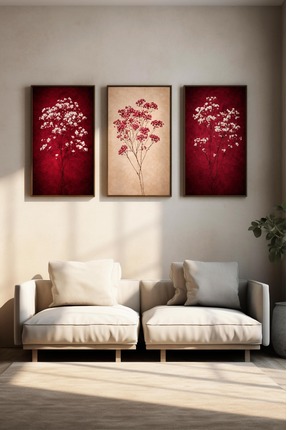 Meröka Çerçevesiz Maybeyla Maroka Premium Modern Otantik Yaşam Alanı Sanat Ko...