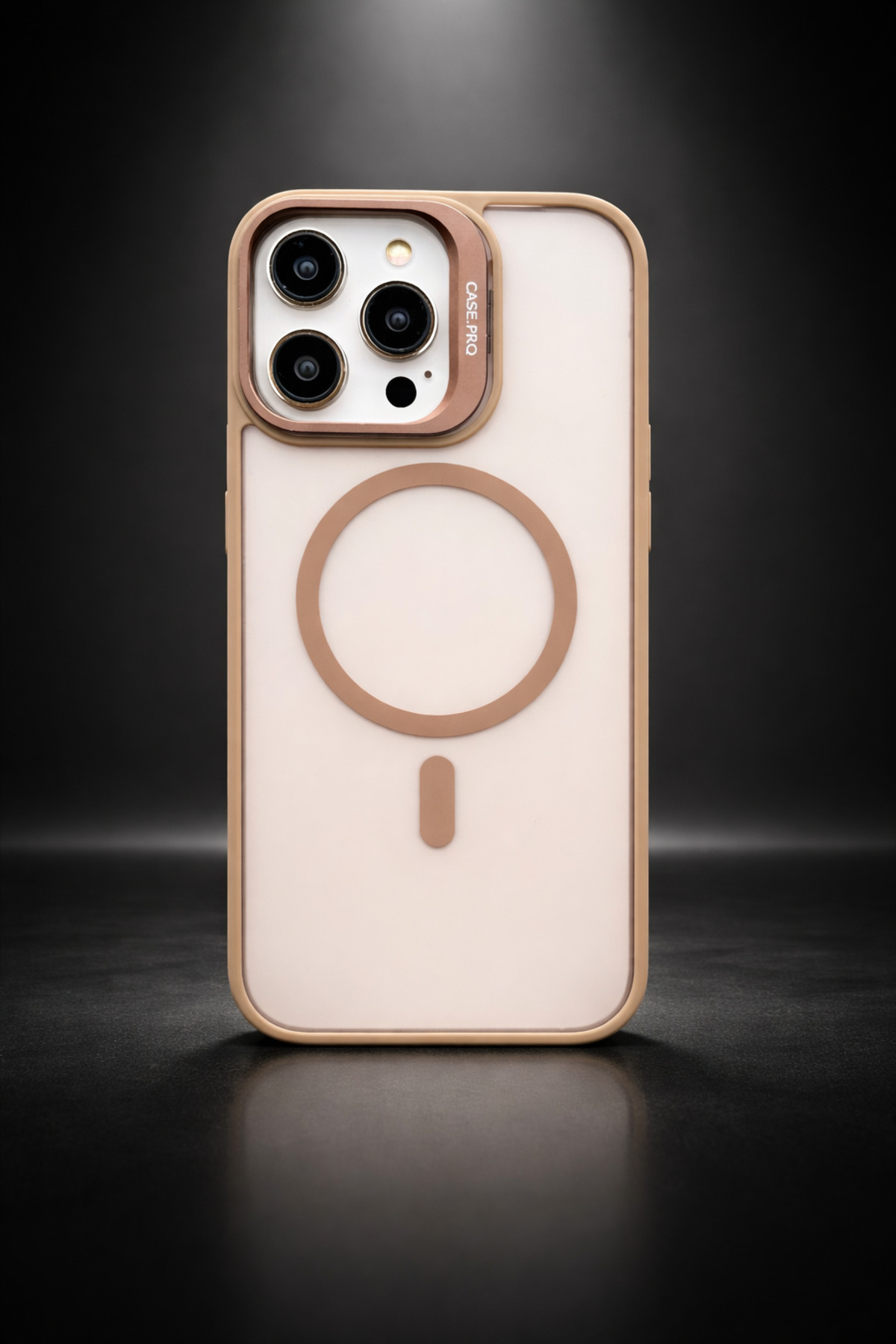 ONLY İPHONE 12 PROMAX COMPATIBLE Camera Lens Matte Premium Phone Case with Gift Stand..