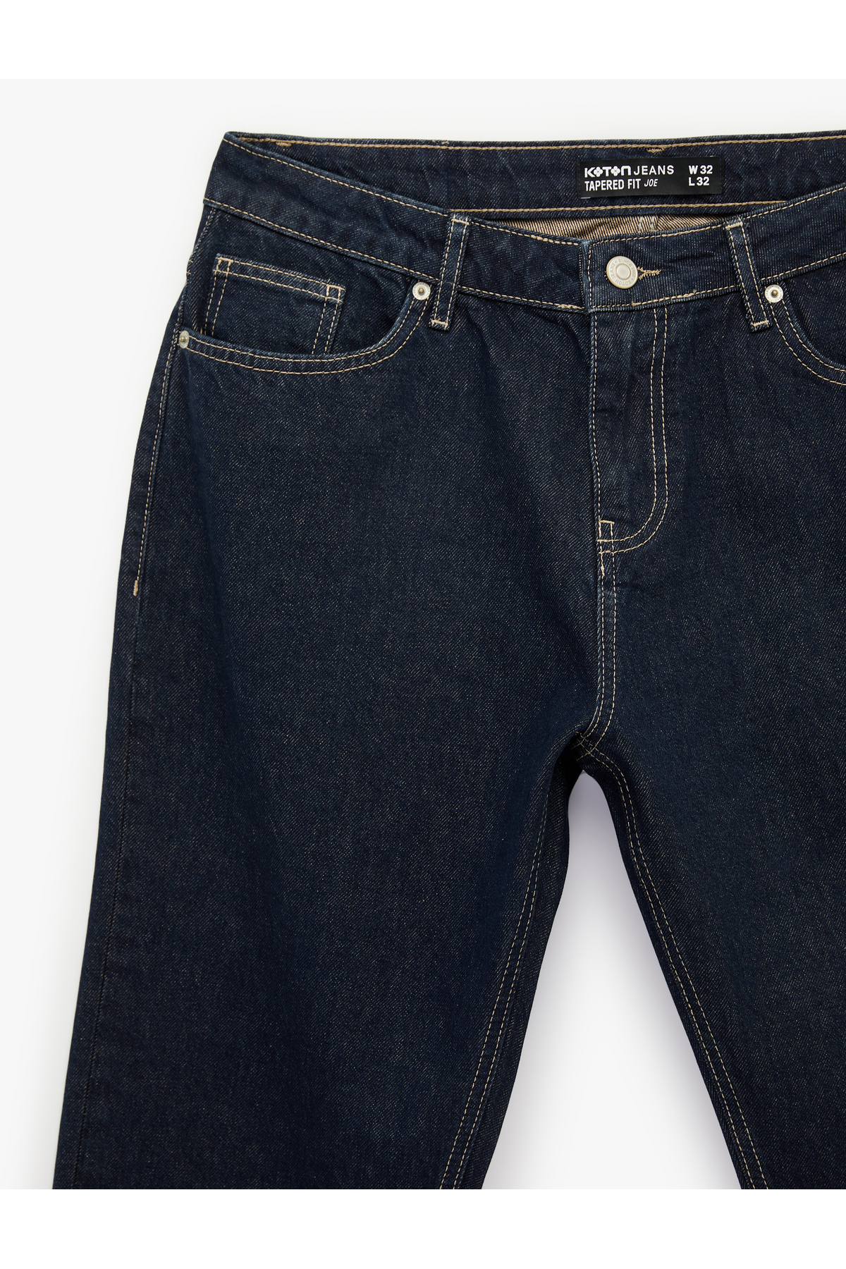 Koton Normal Bel Pamuklu Cepli Tapered Fit Jean Pantolon - Joe Jean görsel 5