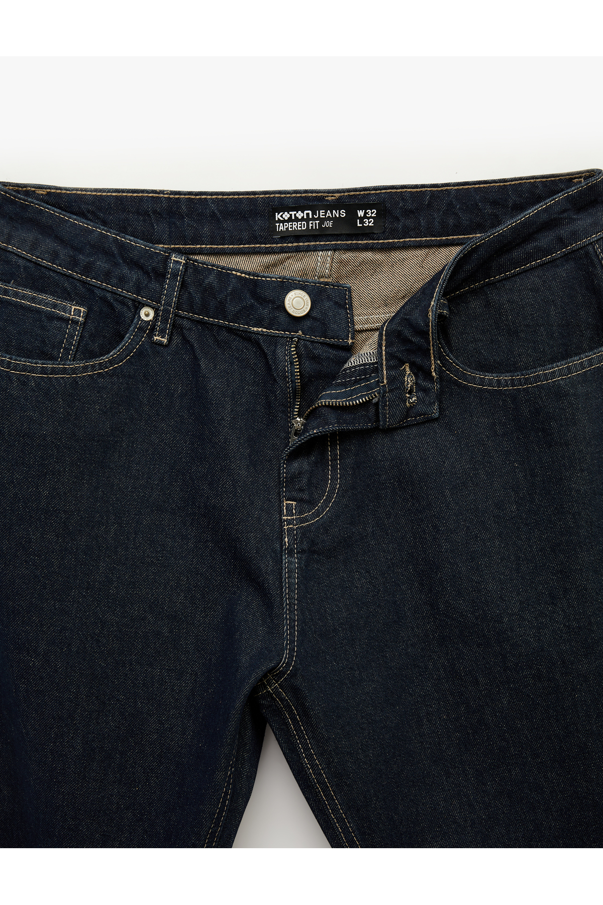 Koton Normal Bel Pamuklu Cepli Tapered Fit Jean Pantolon - Joe Jean görsel 6