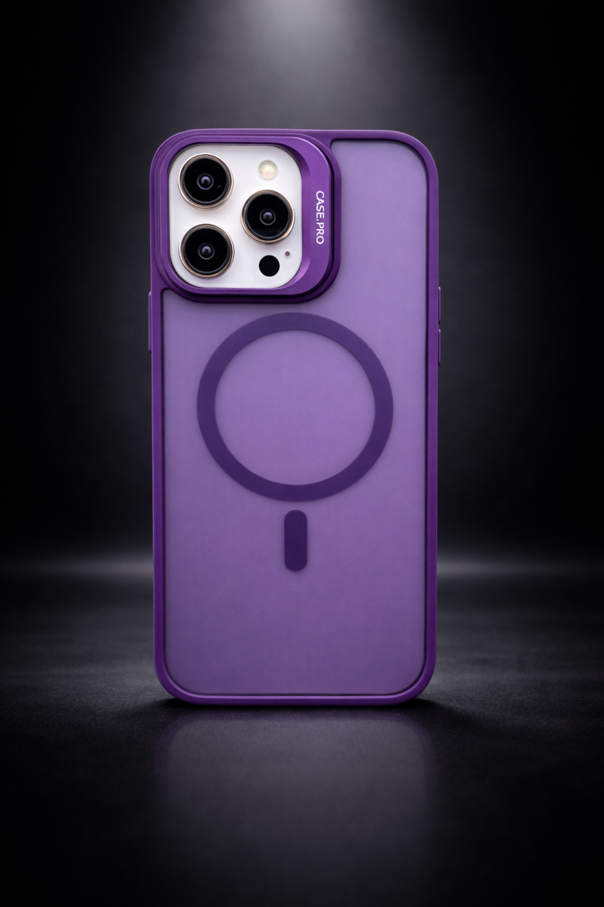 ONLY İPHONE 12 PROMAX COMPATIBLE Camera Lens Matte Premium Phone Case with Gift Stand..