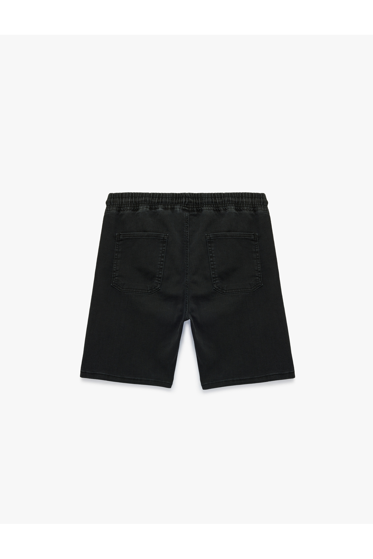 Koton Denim Bermuda Siyah Erkek Şort 6SAM40039ND görsel 4