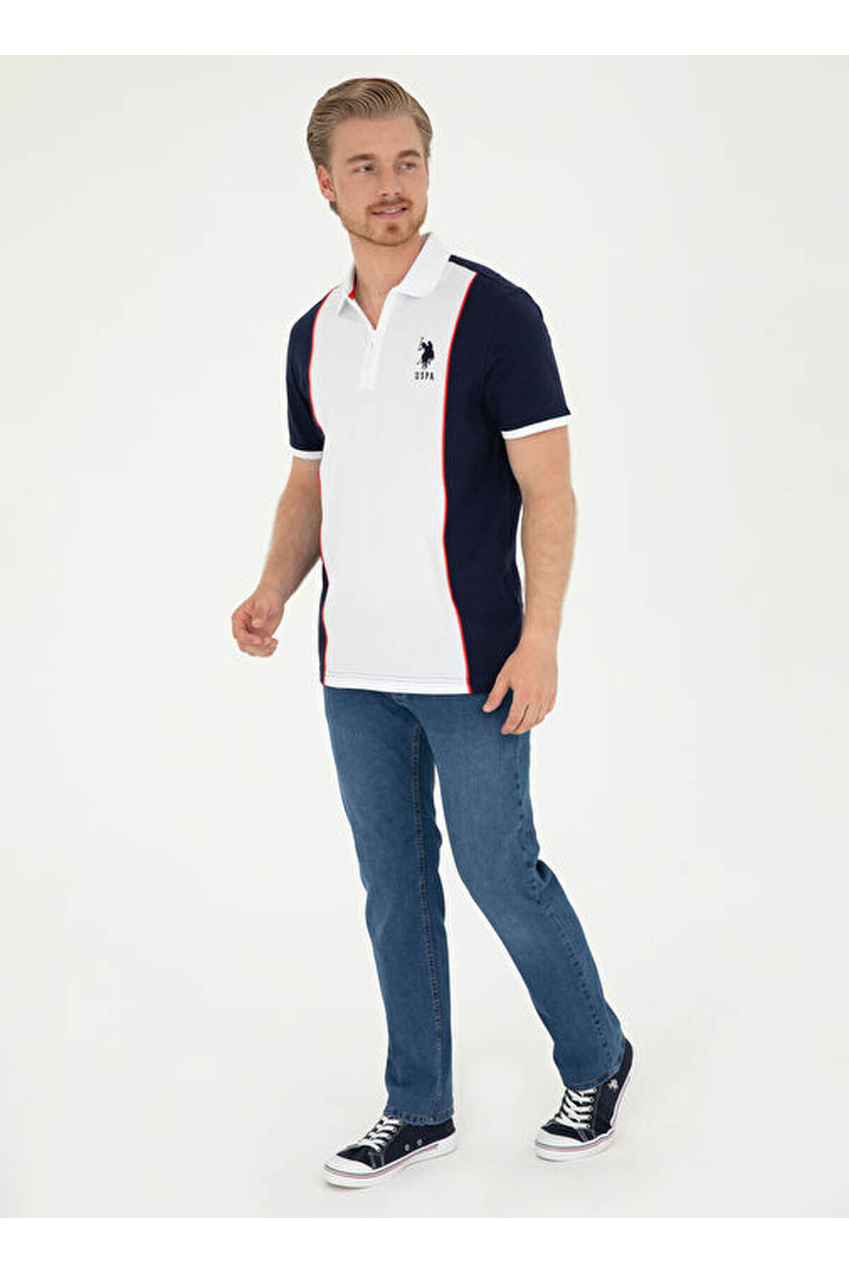 پولوشرت مردانه یقه پلو | یو اس پولو U.S. Polo Assn. 1826874 TR - تصویر 4