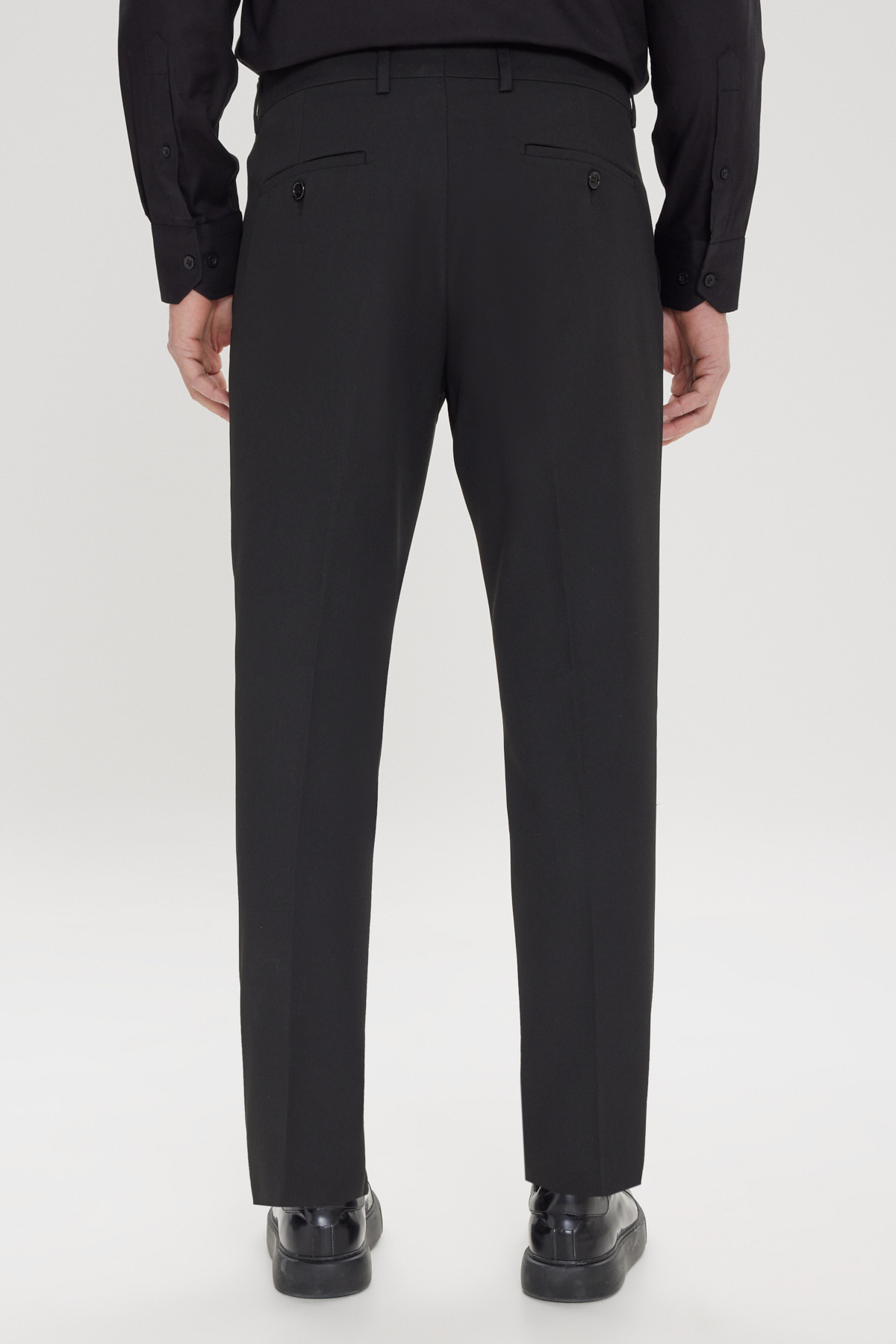 AC&Co / Altınyıldız Classics  Erkek Siyah Comfort Fit Rahat Kesim Yan Cep Klasik Pantolon - Görsel 6