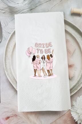PEKSHOP Bekarlığa Veda Peçetesi Bride To Be Baskılı Parti Peçetesi Bekarlığa ...