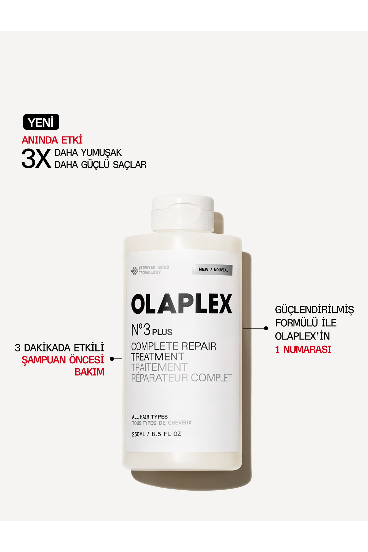 Olaplex No3+ Complete Repair Treatment 250 ML - Fiyatı, Yorumları