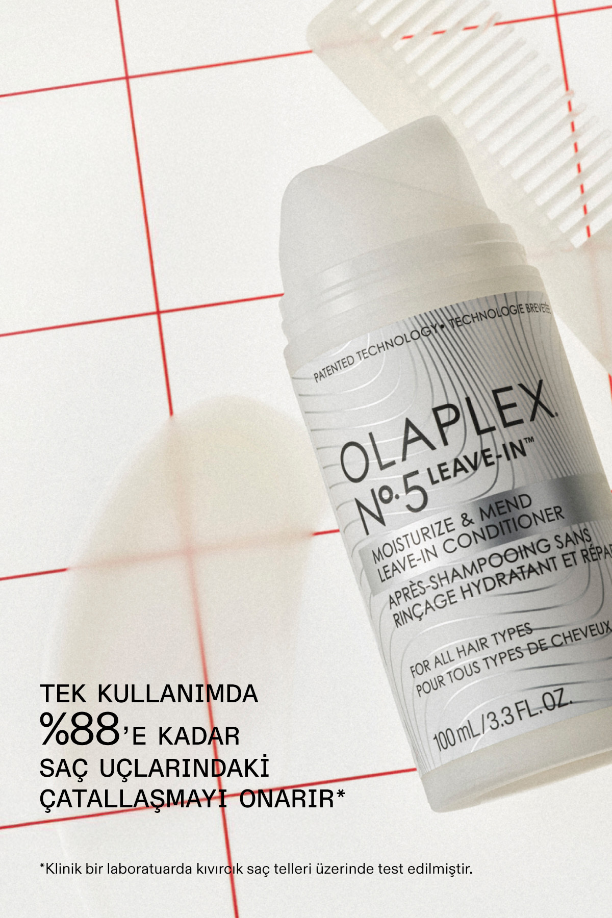 No. 5 Leave-In Moisturize & Mend Conditioner - Anında Onarıcı, Durulanmayan Saç Bakım Kremi 100ml — 20143285 — تصویر 2 از 6