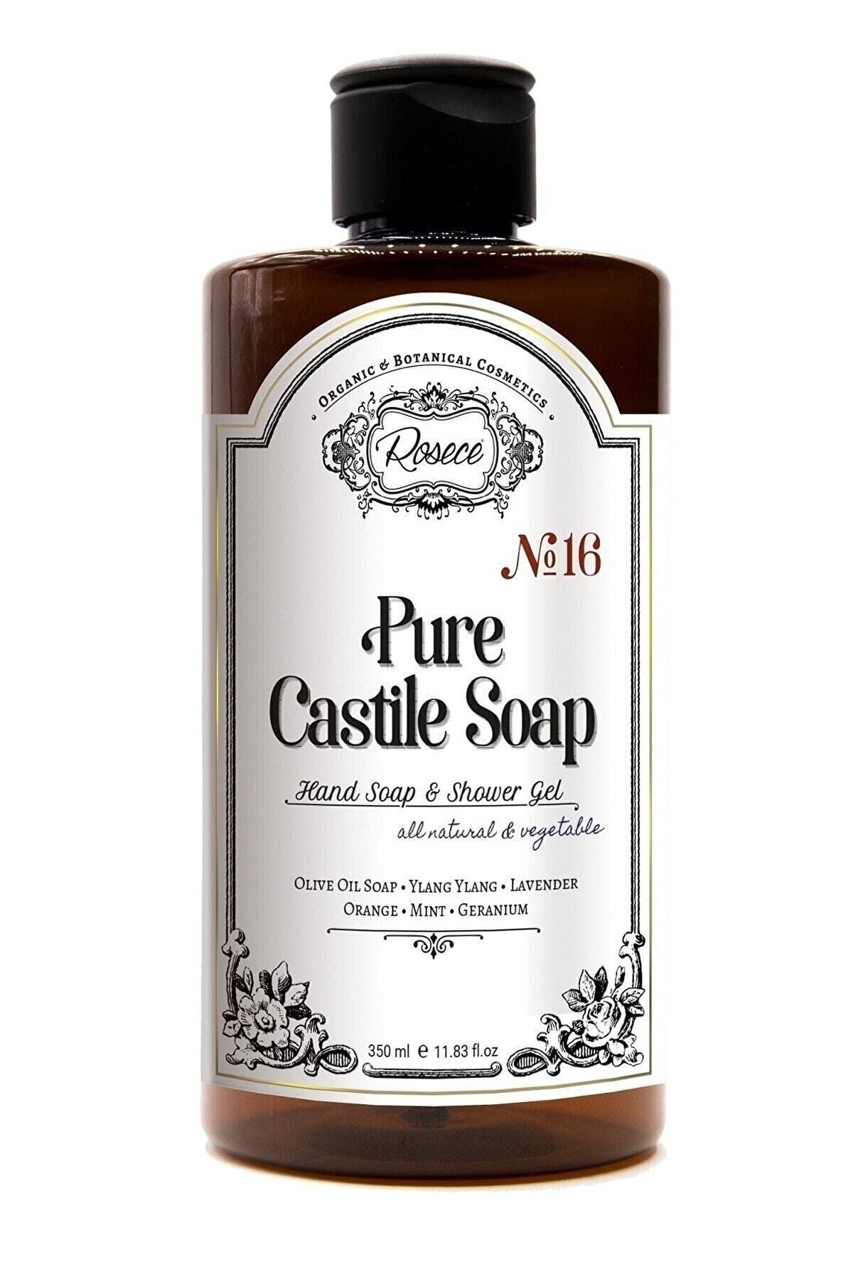 Rosece Sıvı Kastil Sabun | %100 Doğal El Sabunu Ve Duş Jeli | Hassas Ciltler Için | 350 ml - Fiyatı, Yorumları