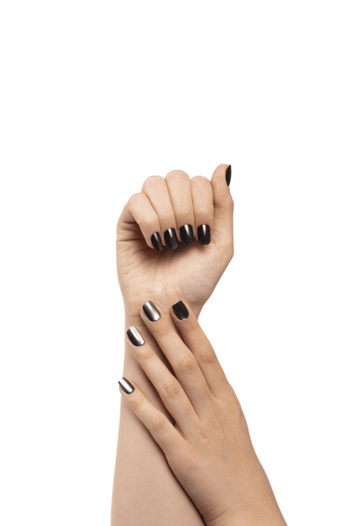 Takma Tırnak Seti & Zararsız Yapıştırıcı, Cat Eye POPBeauty10144 — مشکی POPCATEYE — تصویر 4 از 7