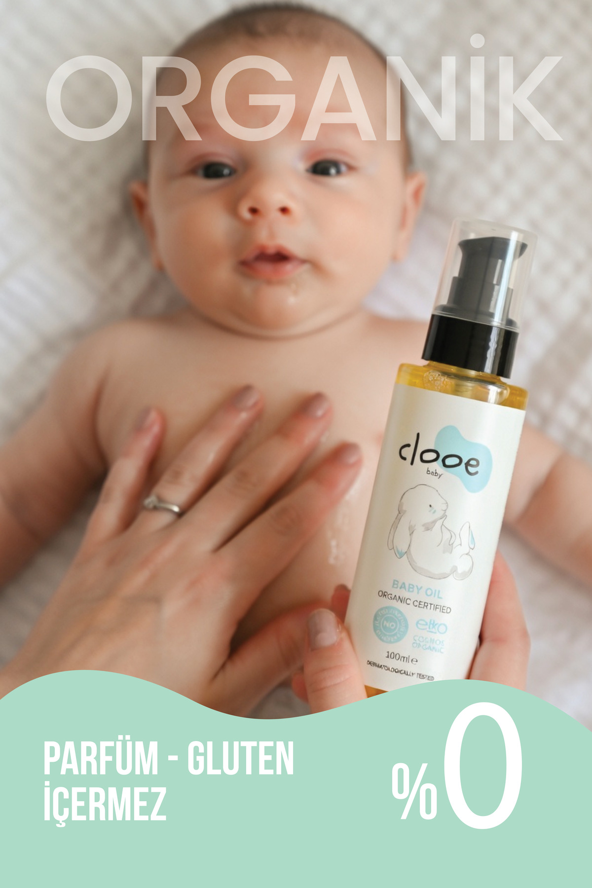 clooe Nemlendirici Vegan Bebek Yağı Organik Sertifikalı Jojoba ve Badem Özlü Konak Karşıtı 100ml fotoğrafı 4 (önizleme)