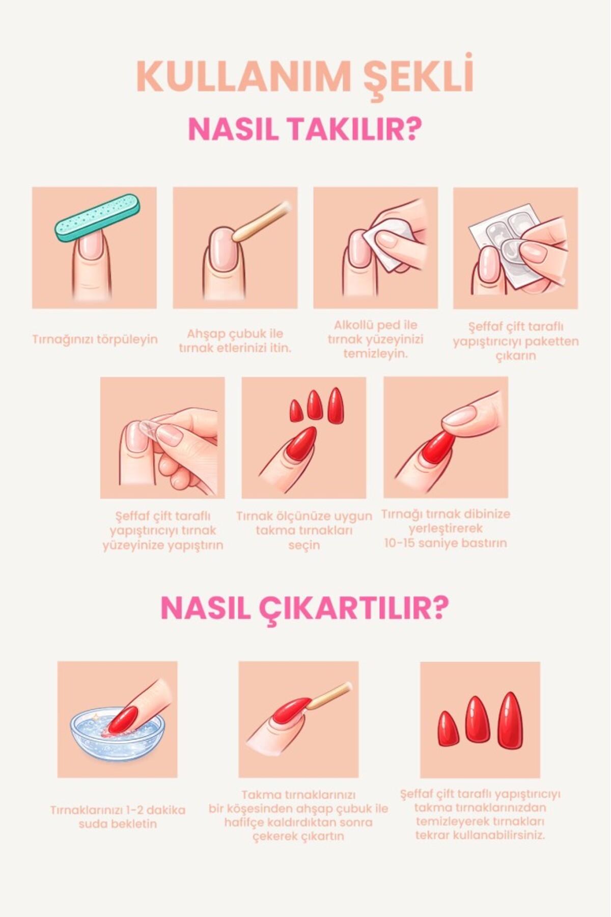 Takma Tırnak Seti & Zararsız Yapıştırıcı, Cat Eye POPBeauty10144 — مشکی POPCATEYE — تصویر 6 از 7