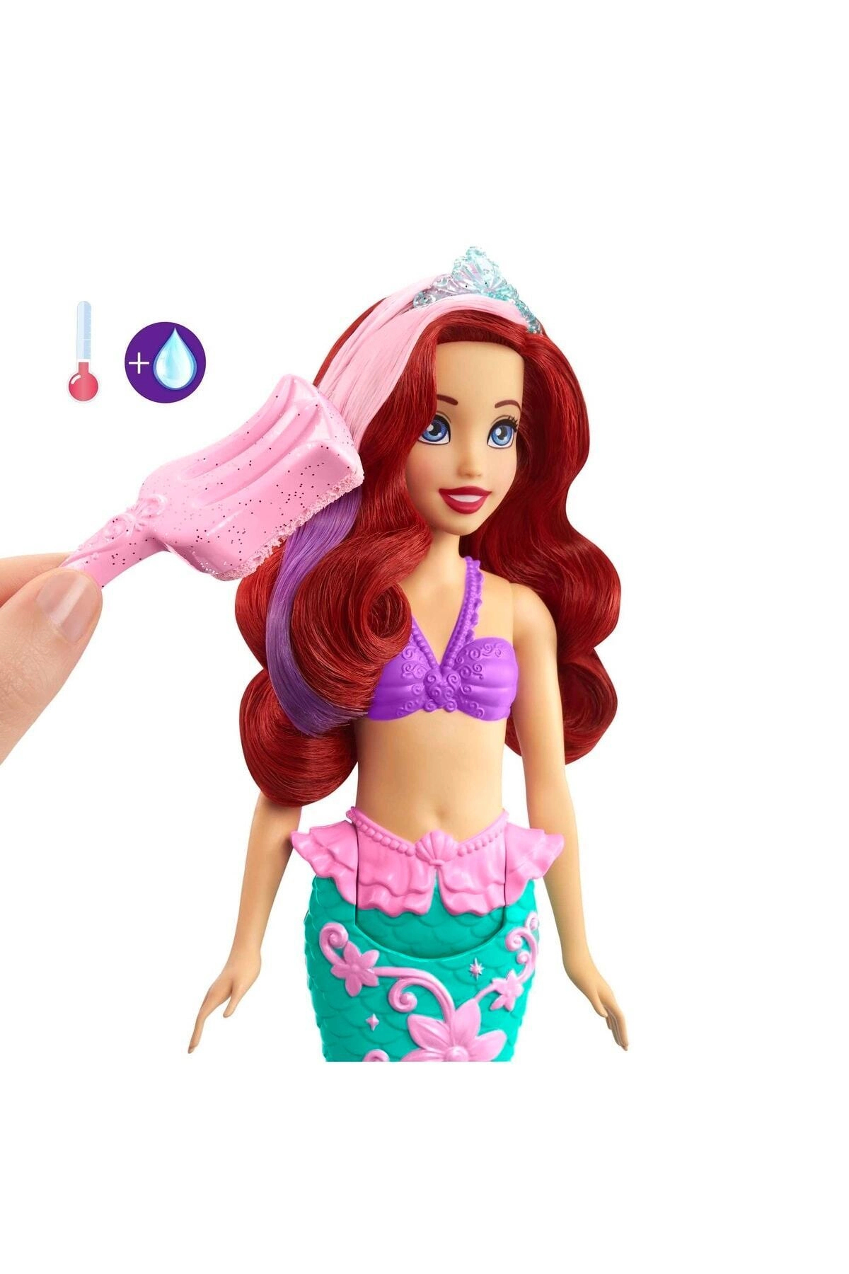 DİSNEY Disney Prenses Muhteşem Renk Değiştiren Saçlı Deniz Kızı Ariel fotoğrafı 4 (önizleme)