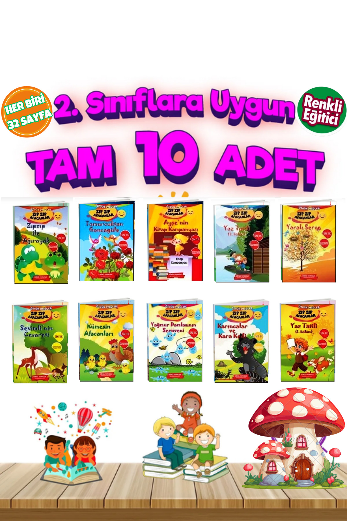 GÖNÜL YAYINCILIK 2.sınıf Öğrencileri Için Okuma Kitabı Hikaye Seti Okuma Anlama Geliştirme Dikkat Harry fotoğrafı 2 (önizleme)