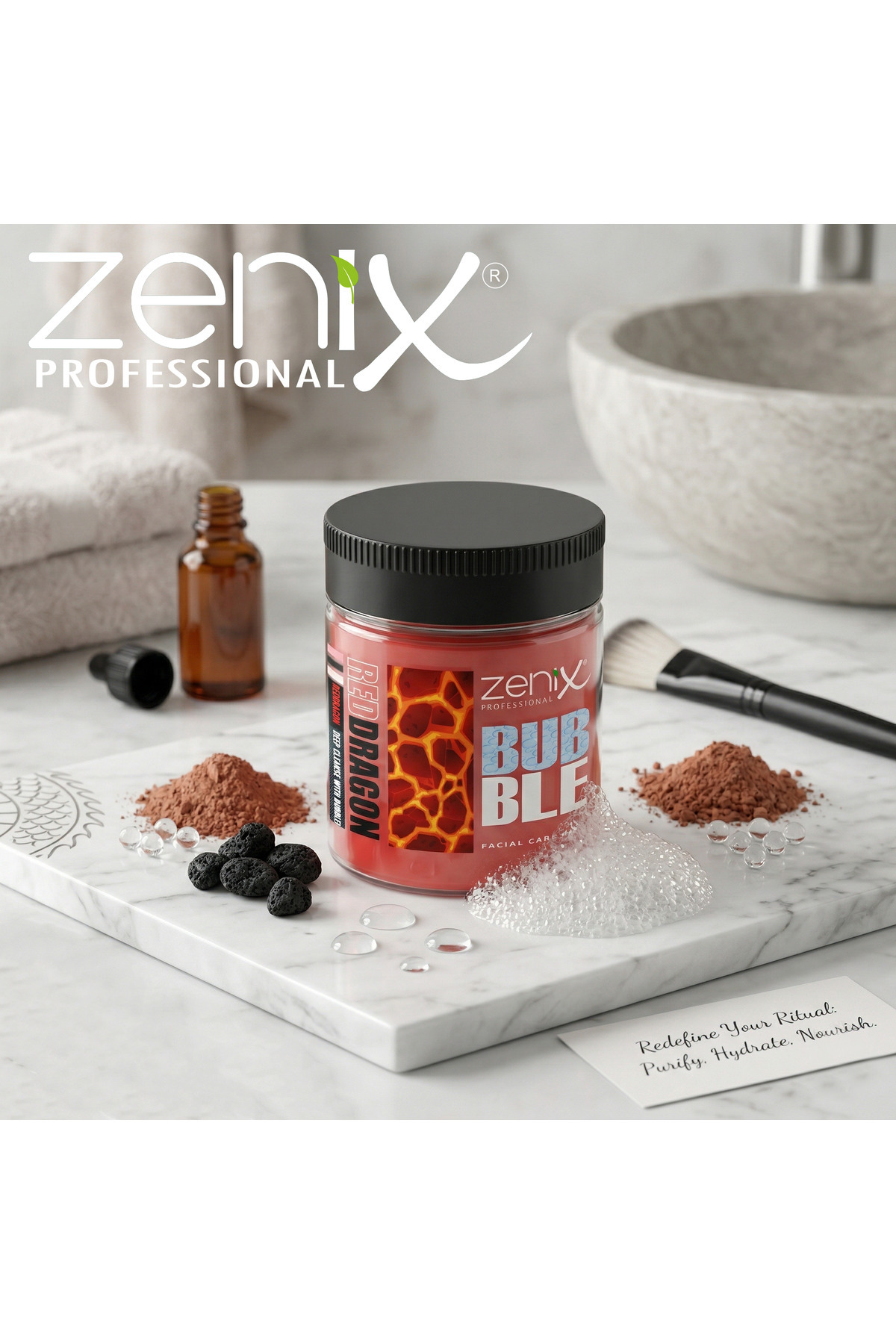 Colorful　DARK THE SUNS ３枚セット Zenix bubble clay face mask red dragon 100 ml - Fiyatı, Yorumları