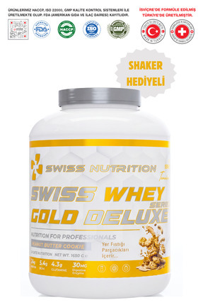 Swiss Nutrition Whey Gold Deluxe Series Protein Tozu Peanut Butter Cookie 55 ...