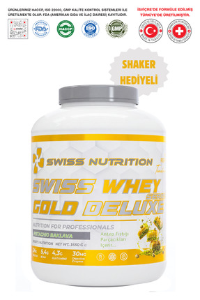 Swiss Nutrition Whey Gold Deluxe Series Protein Tozu Pistachio Baklava 55 servis