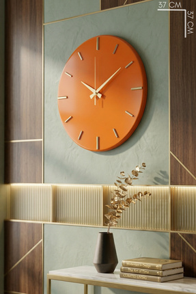 MOOCLOCK Sada Model Modern, Dekoratif, Metal, Aynalı, Sessiz Akar Mekanizmalı...