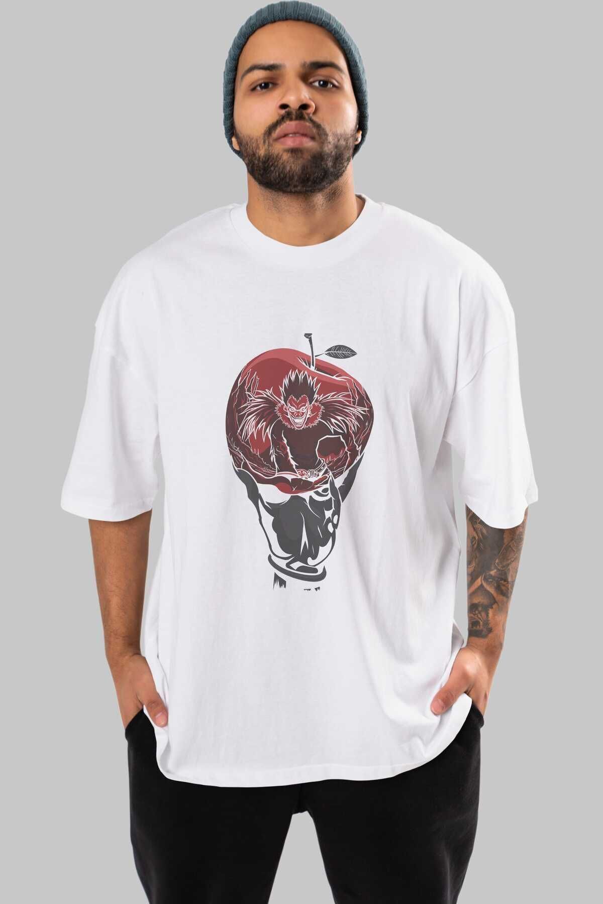 DEATH NOTE -RYUK Anime Preprinted White Oversize T-shirt Men Women