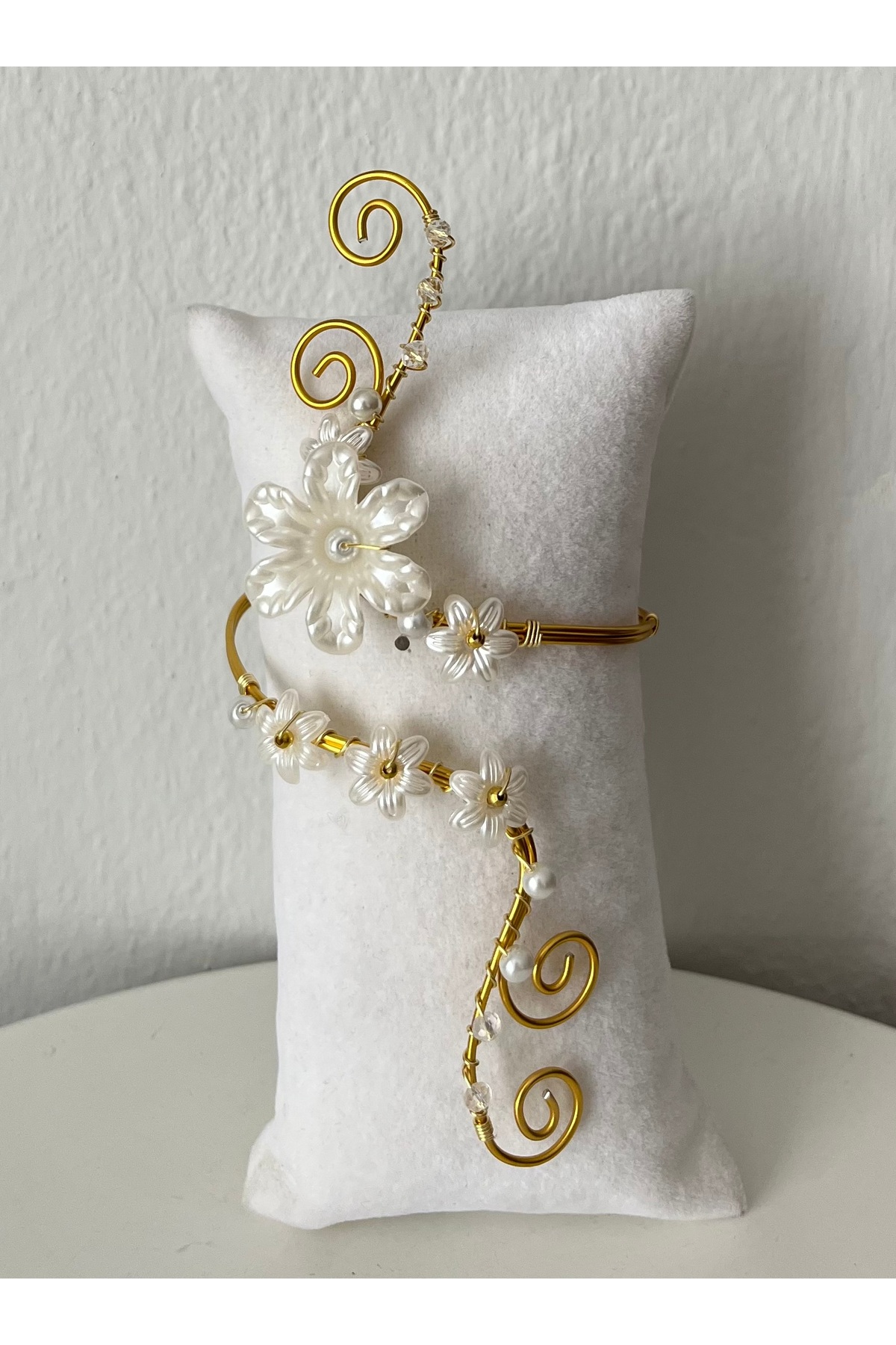 abeljewelry  Çiçekli Vintage Coquette Ayarlanabilir Bileklik Armcuff Arm cuff - Görsel 3