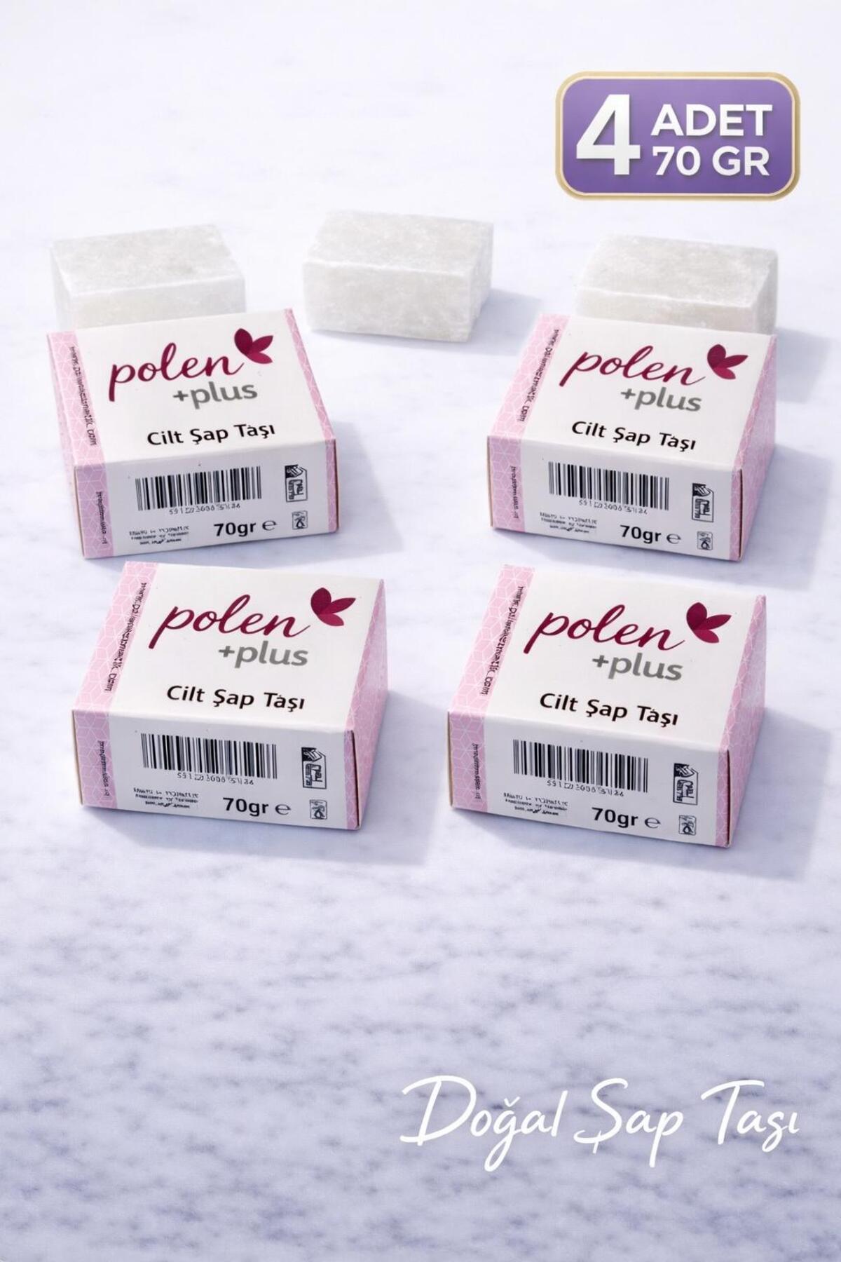 PolenPlus زاج برای پوست، سنگ زاج، ۴ قطعه ۷۰ گرمی — ۲۳۱۶