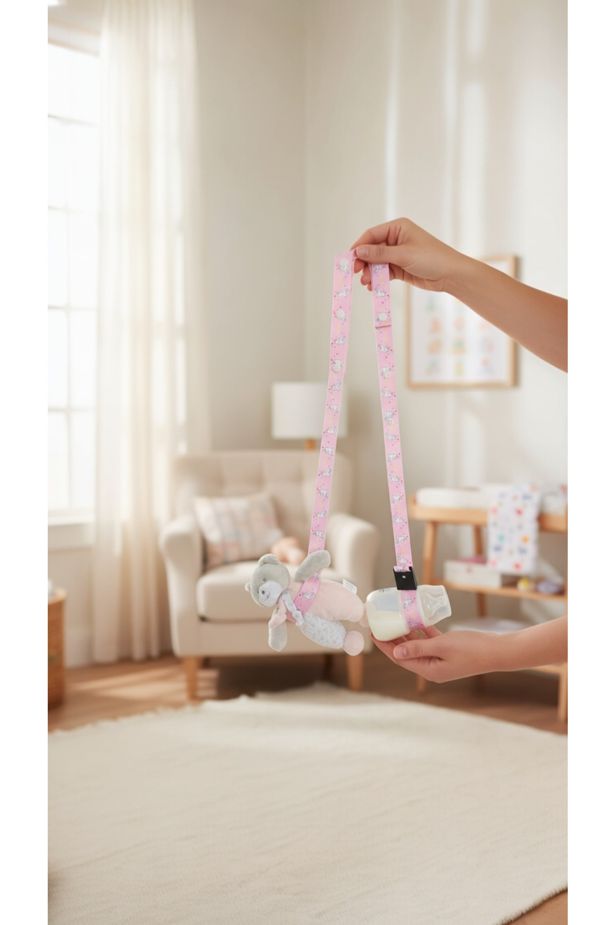 Honki Ponki Oyuncak Biberon Suluk Askısı- Tekli (Çıtçıtlı) - UNICORN fotoğrafı 2 (önizleme)