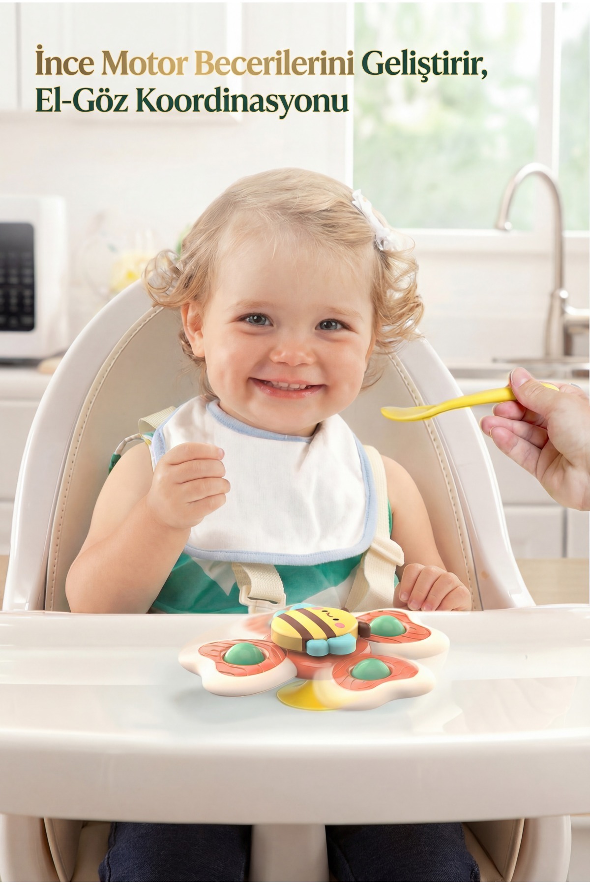 CARA CARO 3'lü Duyusal Vantuz Spinner: Banyo ve Seyahat Oyuncağı, Eğitici Bebek Hediyesi, 6+ Ay fotoğrafı 7 (önizleme)
