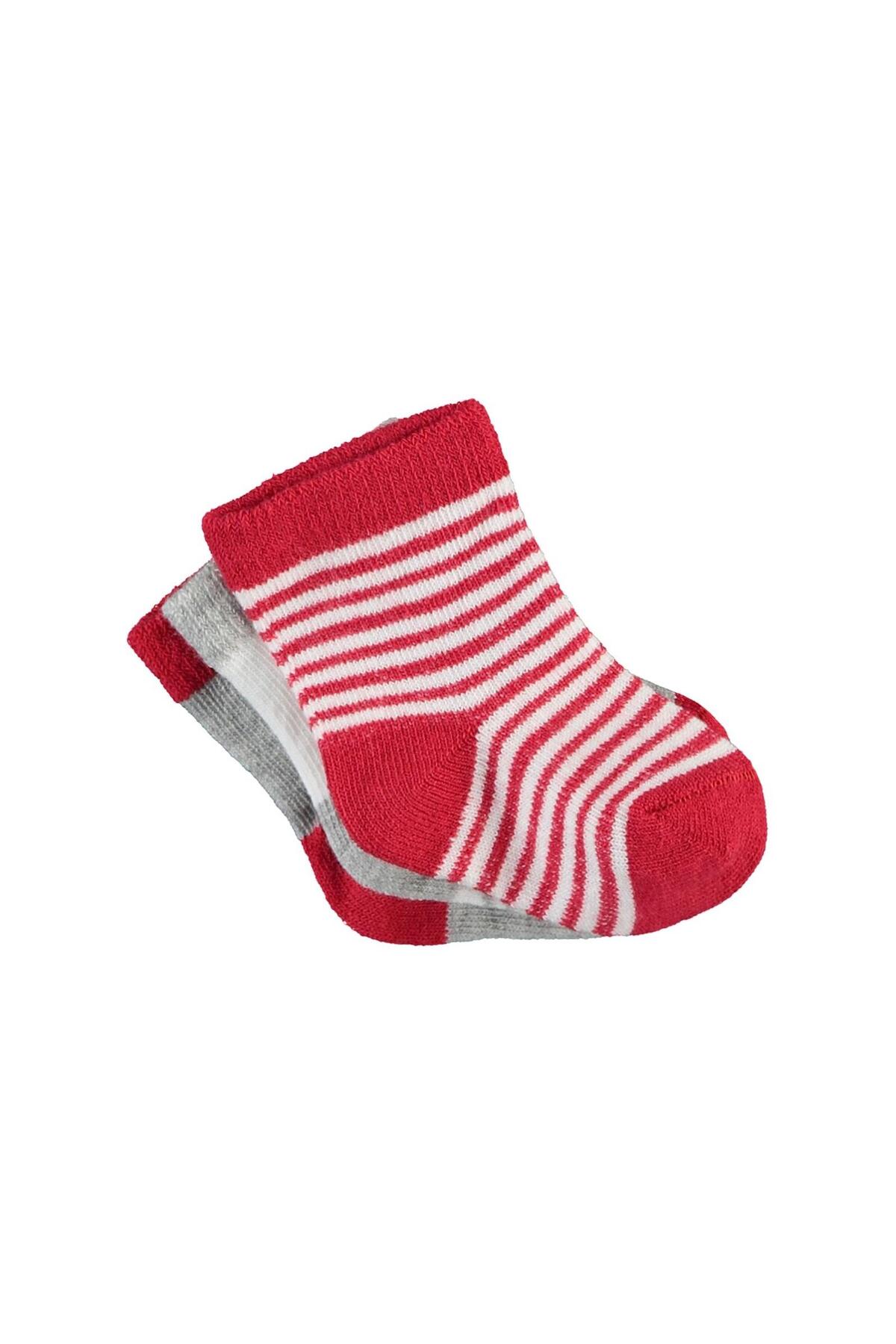Civil Baby Bebek 3'lü Çorap Set Yenidoğan Kırmızı fotoğrafı 3 (önizleme)