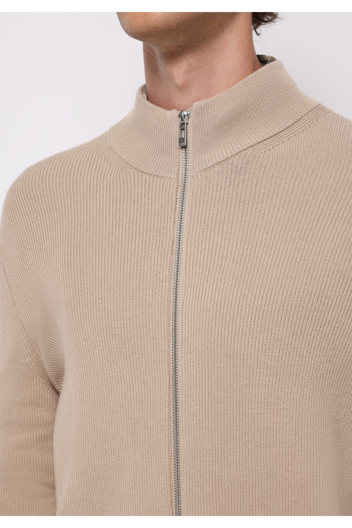 Regular Fit Erkek Bej Hırka — بژ CL1076707_Q1.V1 — تصویر 4 از 5