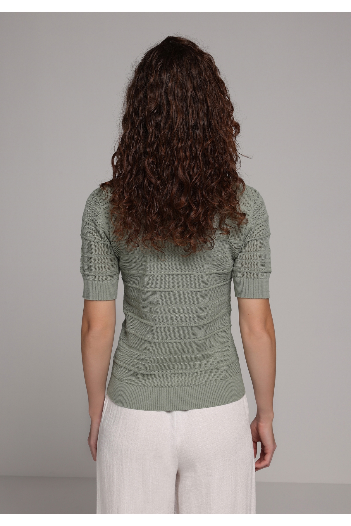 Colin’s  Slim Fit Kadın Yeşil Kazak - Görsel 2