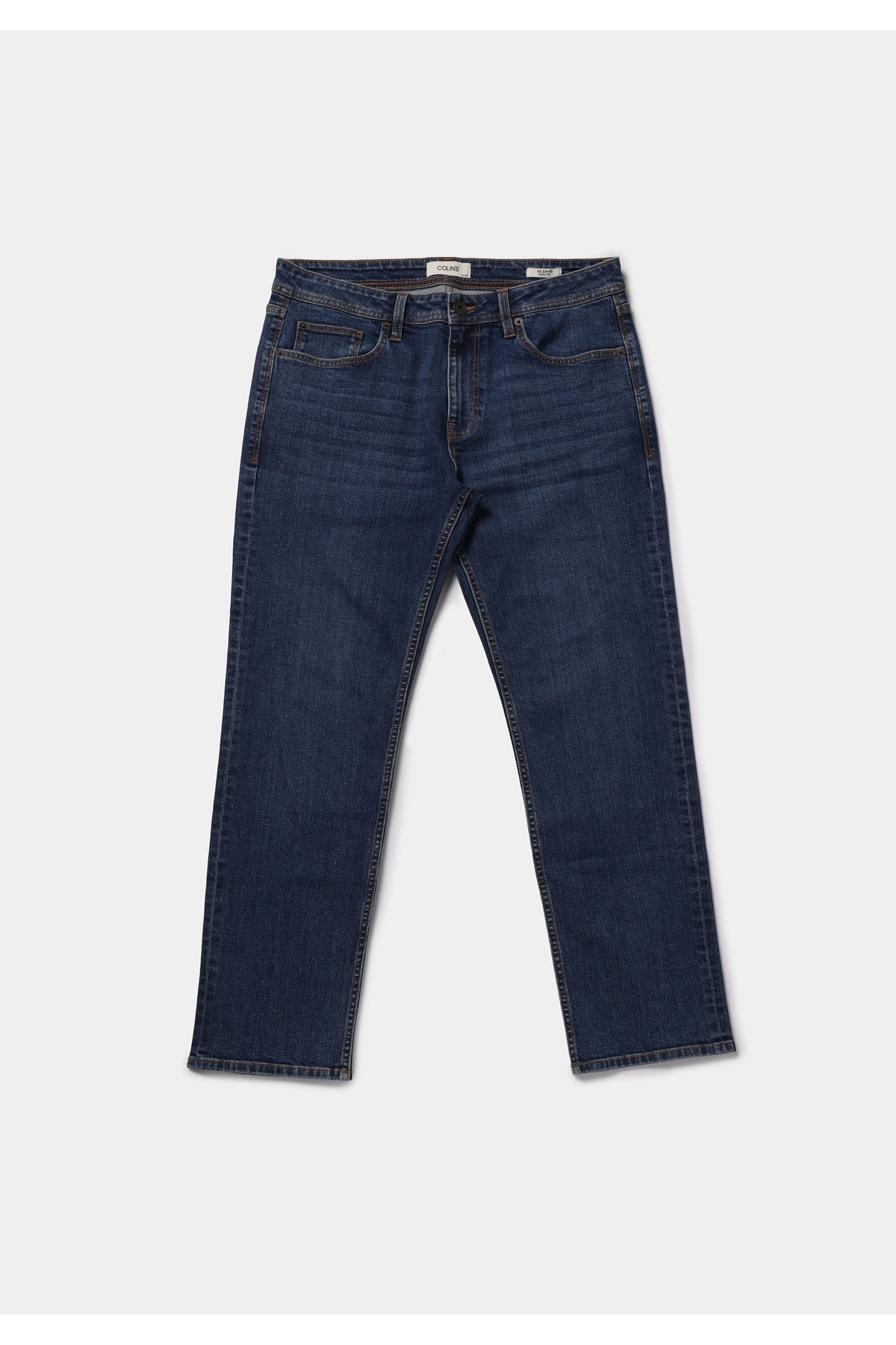 Colin's Regular Fit Orta Bel Düz Paça Erkek İndigo Jean Pantolon görsel 7