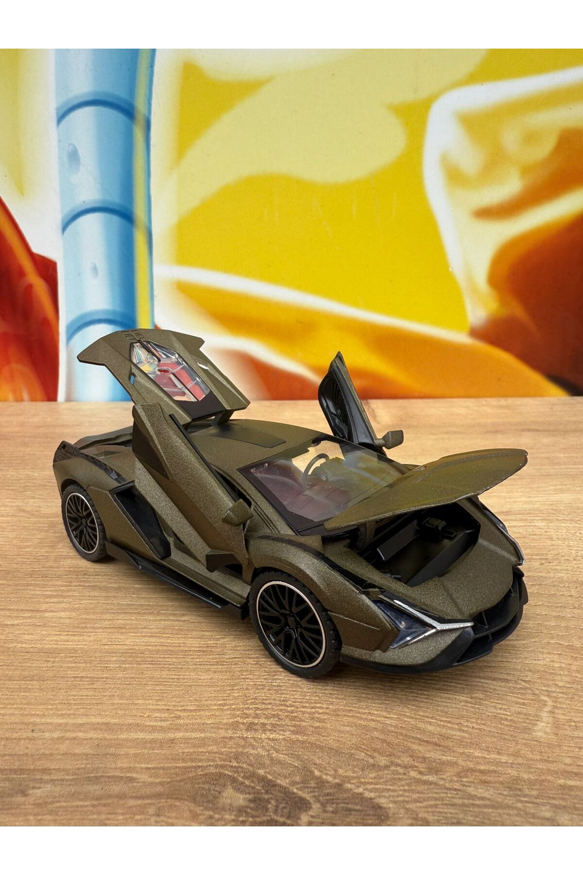 scntoys Lamborghini Çek Bırak Model Araba Lamborghini Veneno Diecast Araba Kapı Bagaj Kaput fotoğrafı 6 (önizleme)