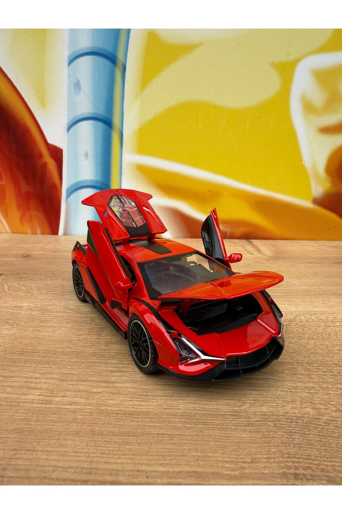 scntoys Lamborghini Veneno Diecast Araba Kapı Bagaj Kaput Açılır Oyuncak Lamborghini Araba fotoğrafı 3 (önizleme)
