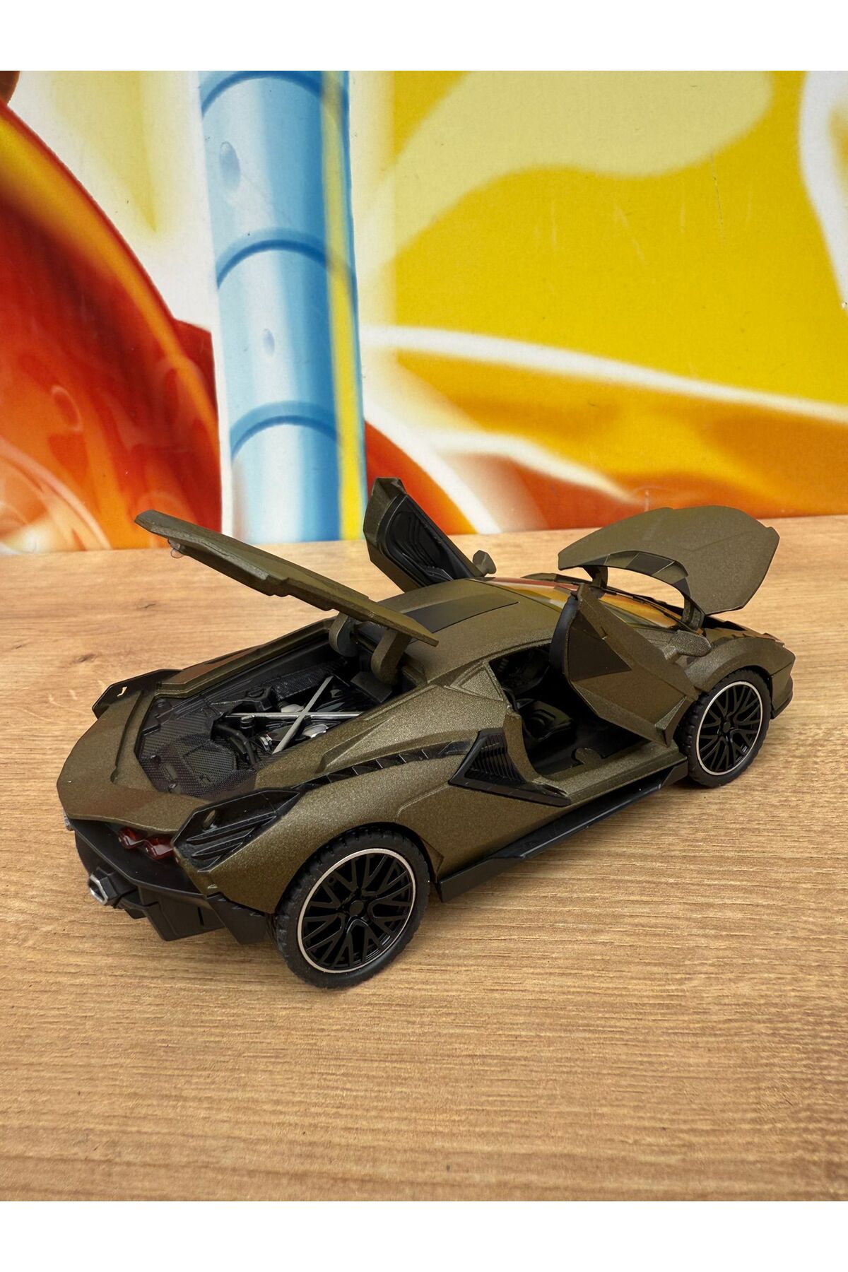 scntoys Lamborghini Çek Bırak Model Araba Lamborghini Veneno Diecast Araba Kapı Bagaj Kaput fotoğrafı 7 (önizleme)