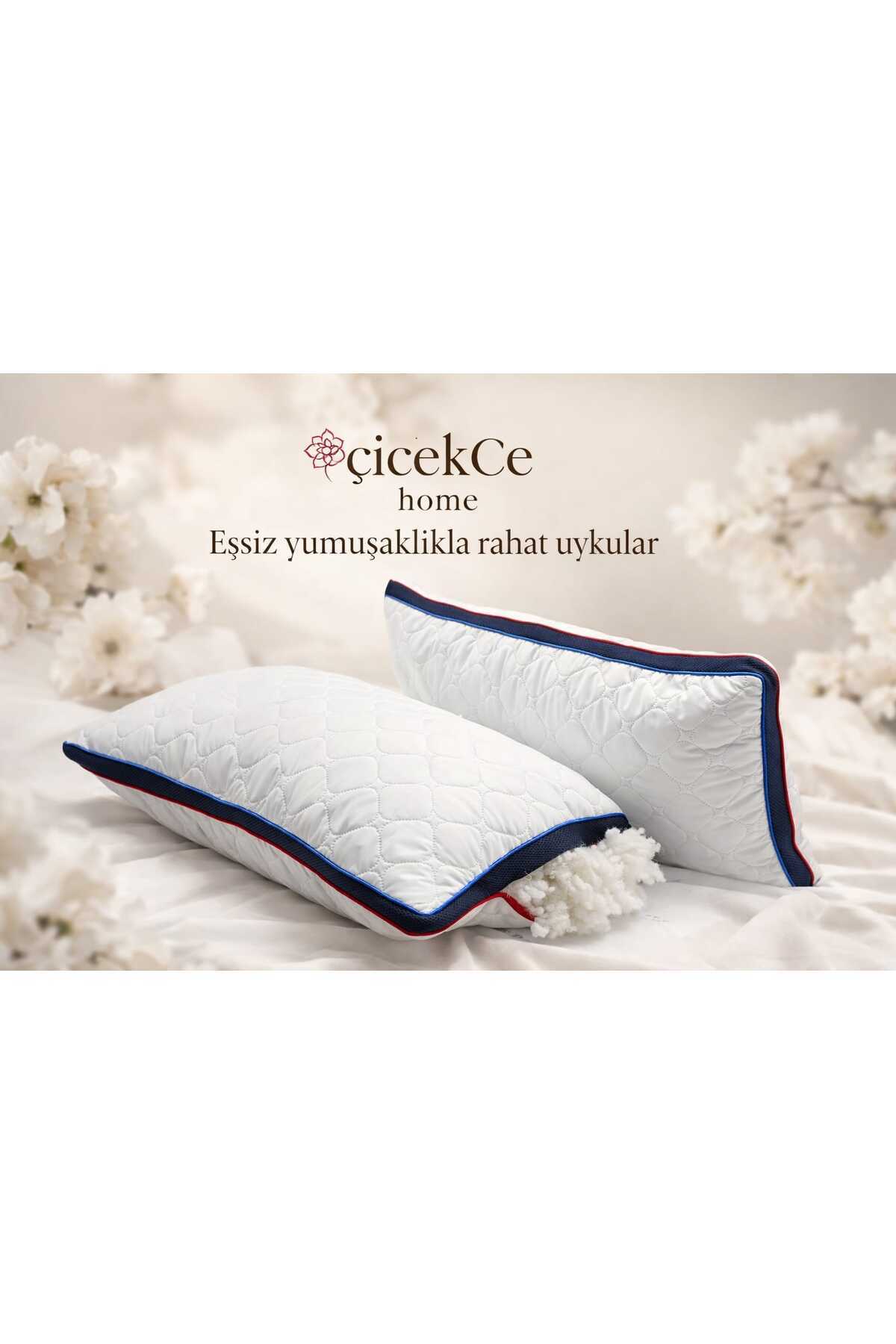 White Microfiber Allergic Pillow 650g 2pcs