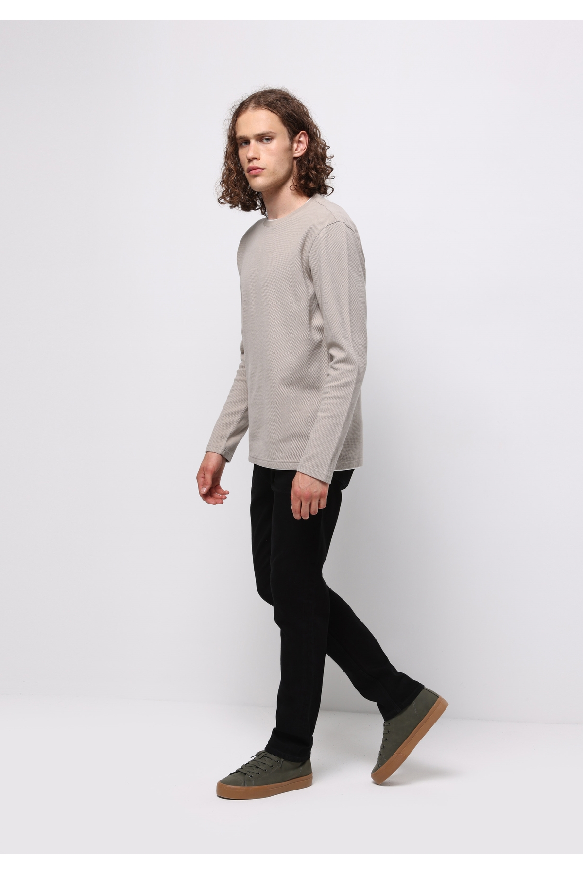 Colin's Regular Fit Orta Bel Daralan Paça Erkek Black Black Denim Pamuklu Jean Pantolon görsel 3