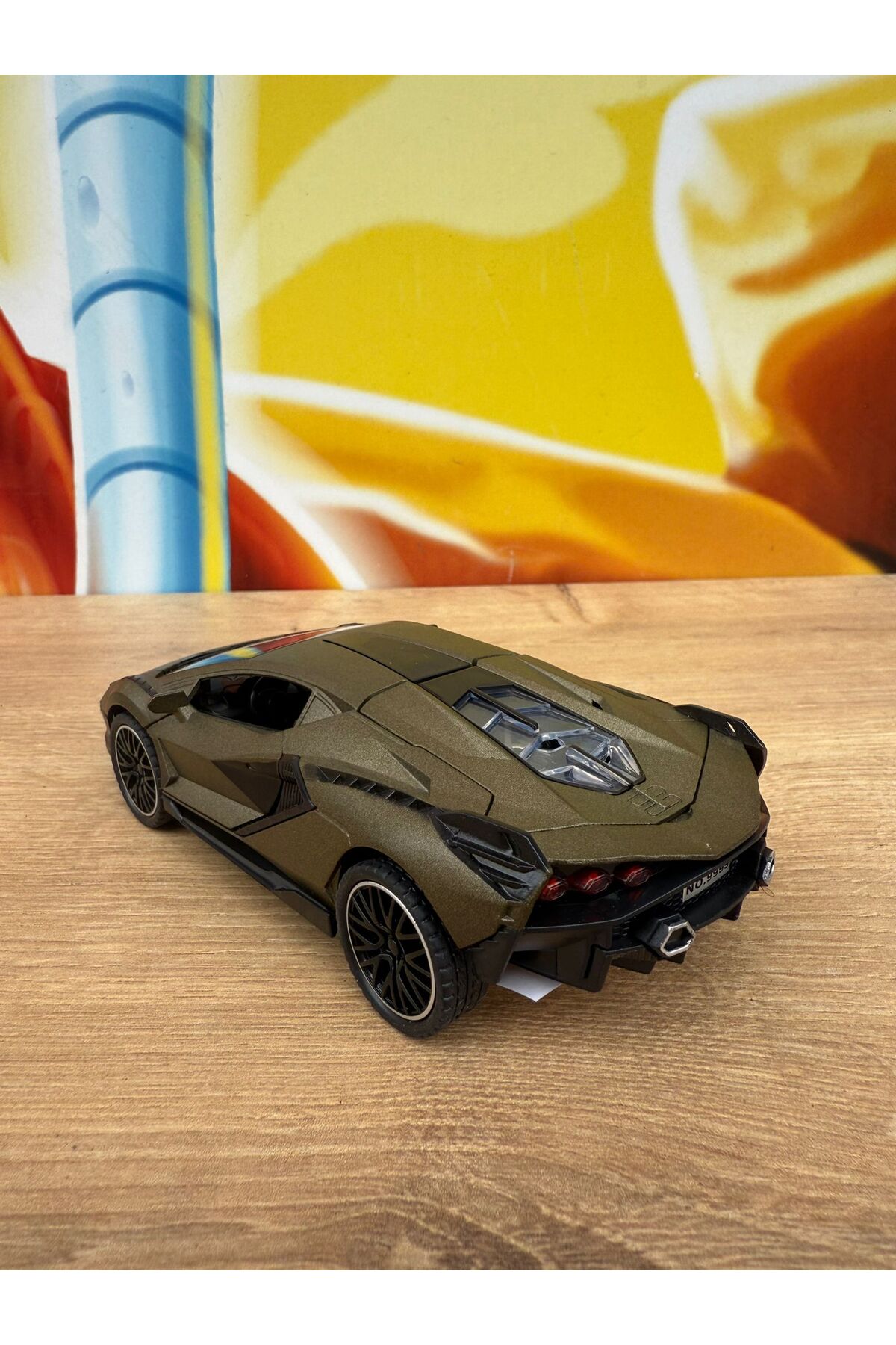 scntoys Lamborghini Çek Bırak Model Araba Lamborghini Veneno Diecast Araba Kapı Bagaj Kaput fotoğrafı 3 (önizleme)