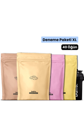 Bahs Başlangıç Paket Xl - X4 Öğün Tozu (çikolata, Kurabiye, Muz, Vanilya) - 1...