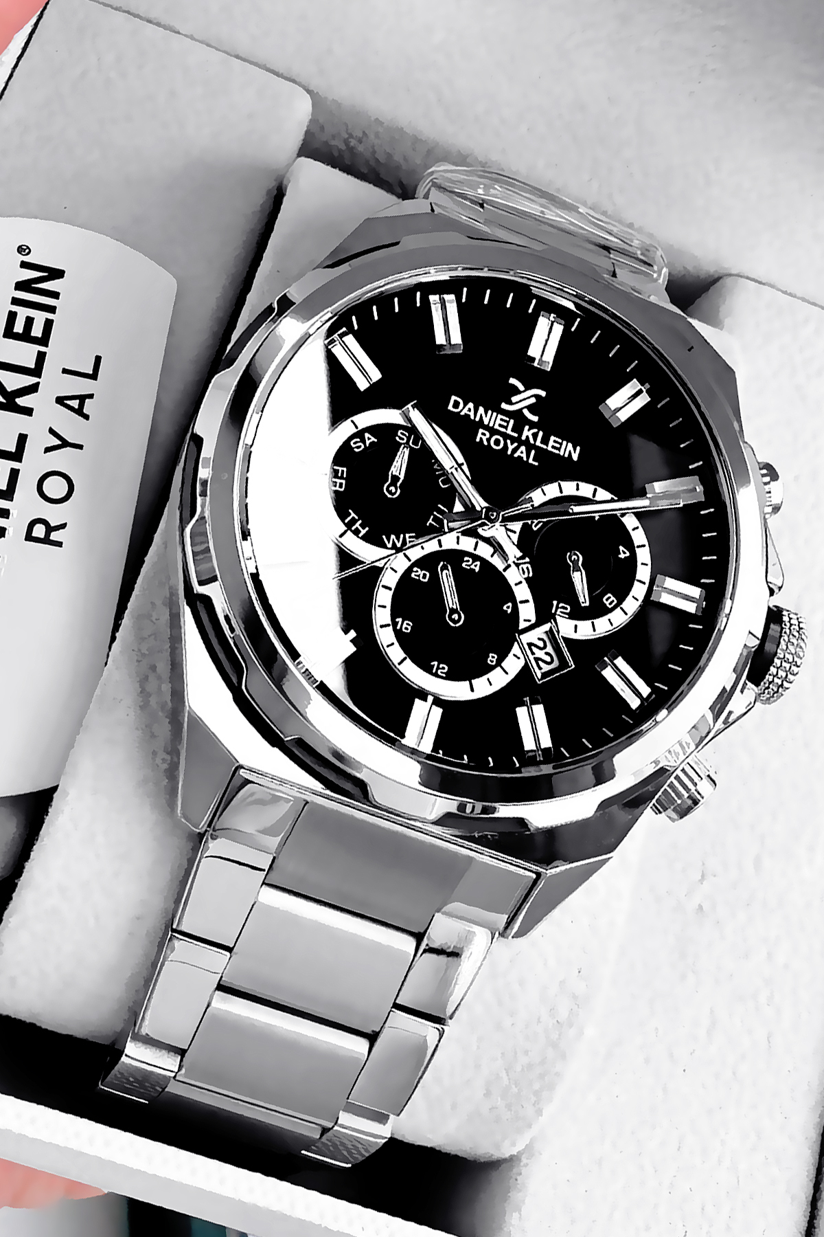 Royal Original Men Wrist Watch 3 Atm Waterproof Two Colors Color Steel Band Bracelet Dkh4528c3