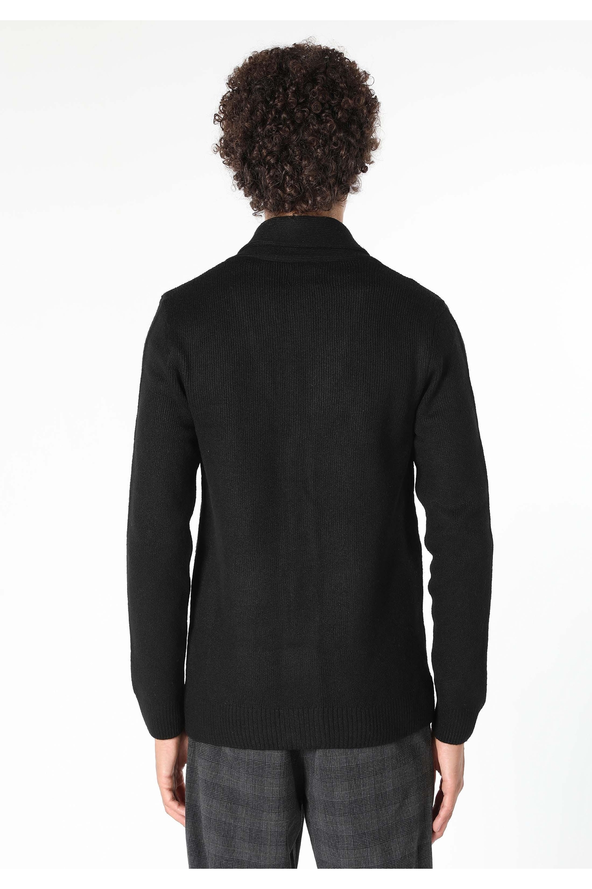 Colin's Slim Fit Erkek Siyah Hırka görsel 2